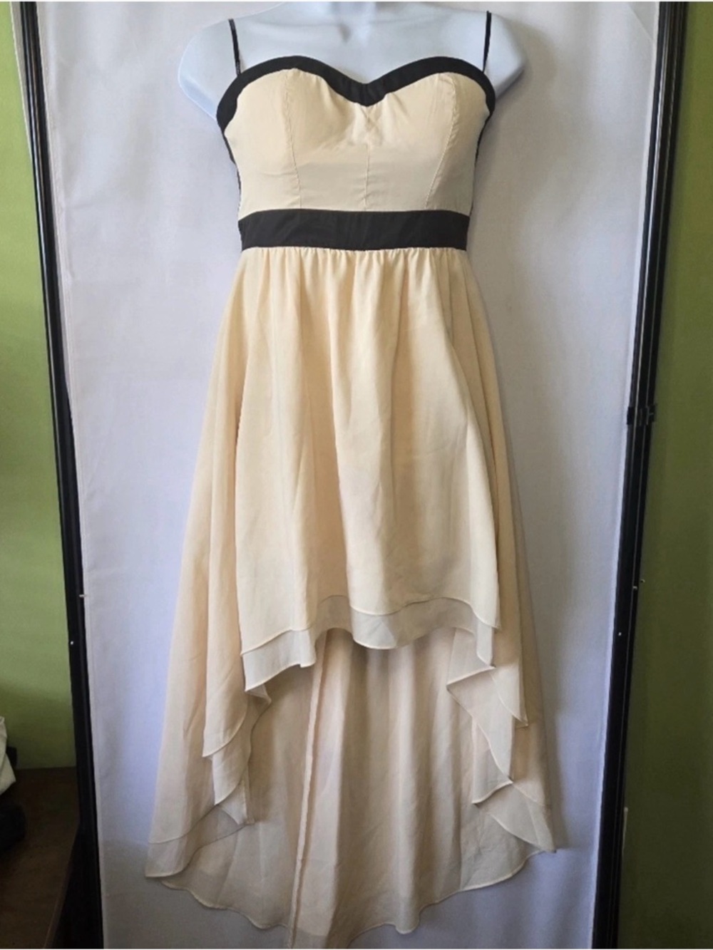 NWT Forever 21 Dress Hi-Lo Cream Women's Size Small